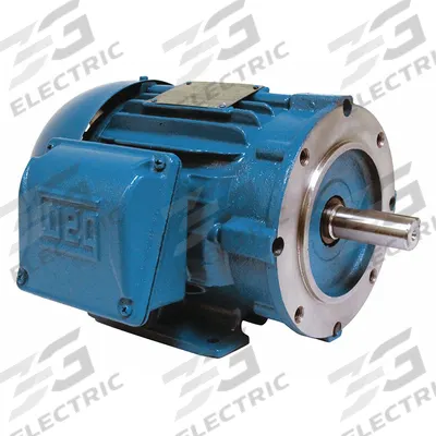 WEG General Purpose Motor: Rigid Base Mount, Totally Enclosed Fan Cooled, 15 hp - Rigid Base 3-Phase General Purpose AC Motors