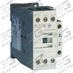EATON IEC Magnetic Contactor: Non-Reversing, 3 Poles, 3NO Contacts, 18 A, 480V AC Coil (MPN XTCE018C01C). Key specifications — Brand: EATON; Integrated Surge Suppression: Yes.