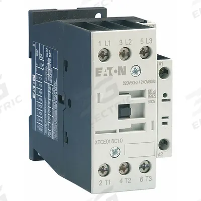 EATON Magnetic Contactor: Non-Reversing, 3 Poles, 3NO Contacts, 18 A - Non-Reversing IEC Contactors