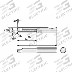 WIDIA Boring Bar: Boring, Bright (Uncoated), 0.0420 in Center to Cutting Tip, Right Hand (MPN APD09281R)