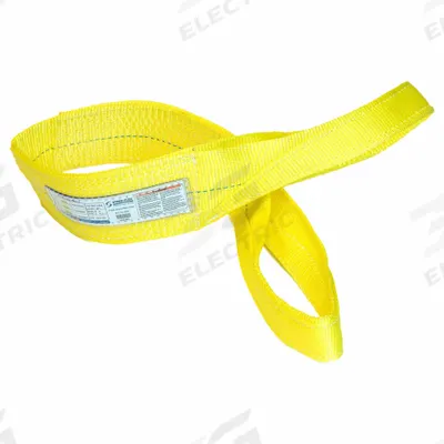 STREN-FLEX Web Sling: Type 3, Polyester, 6 ft Sling Lg, 11 in Eye Lg - High-Visibility Polyester Flat-Eye Web Slings