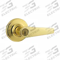 KWIKSET Door Lever Lockset: Office Lever Locksets, Brass, ADA Compliant (MPN 405DL-3-SMT-6AL-RCS). Key specifications — attr1024149: Not Ligature-Resistant; attr1011488: KWIKSET; attr1011524: No Message; attr1011506: Rose; attr1011485: Yes; attr1059461: Bright Brass-Plated, Clear Coated : Zinc.