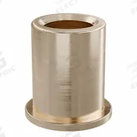 Flanged Sleeve Bearing: Bronze, SAE 841, 3/8 in Bore, 9/16 in OD, 3/4 in Lg, -35°F to 300°F, 10 PK (MPN FF320-02B). Key specifications — System of Measurement: Inch; Material Grade: SAE 841; Flange Type: Flanged; Brand: OILITE.