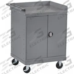 TENNSCO Mobile Cabinet Workbench: 33 in x 25 in, Steel, 1,000 lb Overall Load Capacity, Gray, Steel (MPN MB-2530-C). Key specifications — Included Components: No Additional Components; Assembly: Partially Assembled; Brand: TENNSCO.