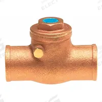 MILWAUKEE VALVE Swing Check Valve: Swing, Inline Valve Body, 2 in Pipe Size, Sweat x Sweat, Brass (MPN UP0968000200). Key specifications — Brand: MILWAUKEE VALVE.