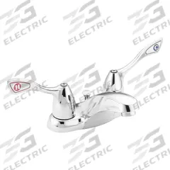 MOEN Low Arc Bathroom Faucet: M-Bition, Brass, Chrome Finish, 1.2 gpm Flow Rate, Centerset, Arc (MPN 8810). Key specifications — Includes: Mounting Hardware; Brand: MOEN; Series: M-Bition.