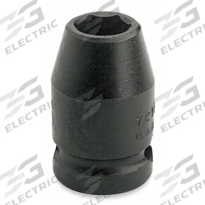 PROTO Impact Socket: 3/8 in Drive Size, SAE, 7/16 in Socket Size, 6-Point, Std - 3/8" Drive Impact Sockets