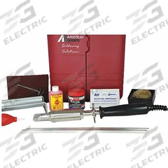 AMERICAN BEAUTY Soldering Kit: 300 W, 1,050°F, Chisel Tip, 0.9 in Tip Wd, Soldering Iron Kit (MPN PSK300). Key specifications — Manufacturer Part Number: PSK300; Brand: AMERICAN BEAUTY; Temperature Adjustment: Fixed; ESD Safe: No; Item: Soldering Iron Kit.