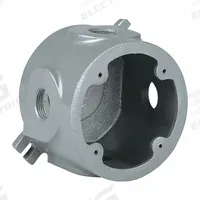 HUBBELL KILLARK Electrical Box: Aluminum, Round, 1 Gangs, 1 in Hub Size, 45 cu in Capacity, Gray (MPN VLJDX-3). Key specifications — Color: Gray; Brand: HUBBELL KILLARK.