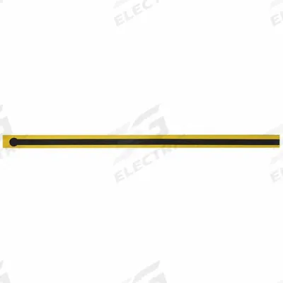 SCS Heel Grounding Strap: Foot Grounder, Black/Yellow, Adhesive Fastening, Foot - Heel Grounding Straps