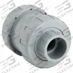 HAYWARD Check Valve: Ball, Inline Valve Body, CPVC, 1 1/4 in Pipe Size, True Union Socket/NPT, Std (MPN TC20125ST). Key specifications — Ball Material: CPVC; Brand: HAYWARD.