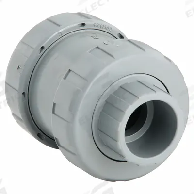 HAYWARD Check Valve: Ball, Inline Valve Body, CPVC, 1 1/4 in Pipe Size, True Union Socket/NPT - CPVC Ball Check Valves