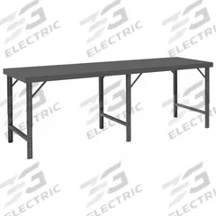 DURHAM MFG Work Table: Adj Ht, Steel, 120 in x 36 1/4 in, 2,000 lb Overall Load Capacity, Steel (MPN WBF-36120-95). Key specifications — Brand: DURHAM MFG; Unit Type: Not Expandable or Modular.