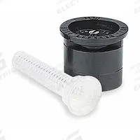 RAIN BIRD Spray Head Nozzle: 90°, 12 to 15 ft, 0.65 to 0.92 gpm, 15 to 30 psi, PVC (MPN 15QC1). Key specifications — attr982535: 12 to 15 ft; attr982520: RAIN BIRD; attr982523: 0.65 to 0.92 gpm; attr982528: 90°; attr982529: 15 to 30 psi; attr982530: Spray Head Nozzle.