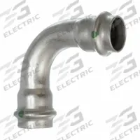 VIEGA PROPRESS Crimp Elbow Fitting: 3/4 in CTS x 3/4 in CTS Size, 90° Elbow, Press-fit x Press-fit (MPN 80405). Key specifications — Brand: VIEGA PROPRESS.