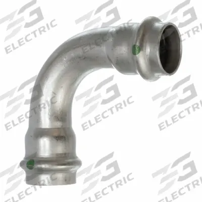 VIEGA PROPRESS Crimp Elbow Fitting: 3/4 in CTS x 3/4 in CTS Size, 90° Elbow - Potable Water Stainless Steel Press Tube Fittings