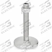 JW WINCO Male-End Leveling Mount: Swiveling Stud, 5/8"-11 Thread Size, 3.94 in, 3,822 lbf Capacity (MPN 21-100-5/8X11-150-D1-UK). Key specifications — Base Shape: Round; Load Capacity: 3,822 lbf; Thrust Pad Material: Buna-N; Mounting Holes: Mounting Holes Not Included; Includes: Nut.