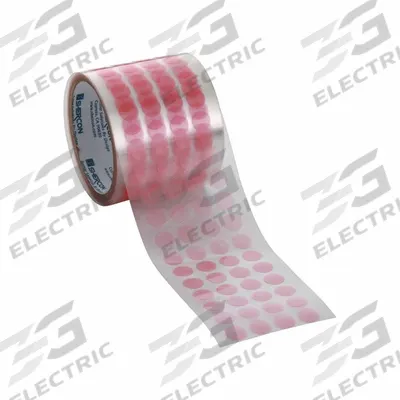 CAPLUGS Film Tape: 7/8 in Wd, 72 yd Lg, Disc, 3/8 in Dia, 2 mil Thick, Polyester Film - High-Temperature Film Masking Tape Discs