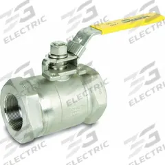 SHARPE Manual Two-Way Ball Valve: 1 in, Stainless Steel, Straight Valve Body, FNPT x FNPT, Two-Piece (MPN 4353011380). Key specifications — Brand: SHARPE; Handle: Locking Lever.