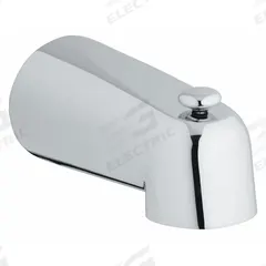 GROHE Bathtub Spout Diverter: 1/2 in Connection Size, NPT Connection, 5 in Spout Reach (MPN 13611000). Key specifications — Tub Spout Connection Type: NPT; Trim Finish: Chrome; Tub Spout Material: Chrome; Brand: GROHE.