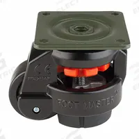 FOOT MASTER Plate Caster: Nylon Tread, 50 mm Wheel Dia, 82 mm Mounting Ht, 617 lb Load Capacity (MPN GD-60-F-NYN-FBL). Key specifications — Brand: FOOT MASTER; Frame Color: Black.