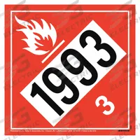 JJ KELLER DOT Container Placard: Various DOT Classes, 10 3/4 in x 10 3/4 in, 10 3/4 in Label Ht (MPN 1568). Key specifications — Brand: JJ KELLER; Message: Various DOT Classes.