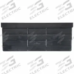 AKRO-MILS Bin Divider: 15 3/8 in x 6 1/8 in, Not Electrostatic Discharge Conductive, Black (MPN 41250). Key specifications — Compatible Manufacturer Model Number: 30250; Brand: AKRO-MILS.