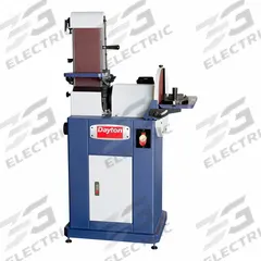 DAYTON Belt and Disc Sander: For Metal/Plastic/Wood, 115 V_230 V, Single-Phase, 1 1/2 hp, 12 in Disc (MPN 808TF8). Key specifications — attr564072: Single-Phase; attr650959: Wood; attr564036: DAYTON.