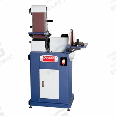 Dayton Belt and Disc Sander: For Metal/Plastic/Wood, 115 V_230 V, Single-Phase - Floor Standing Belt & Disc Machines