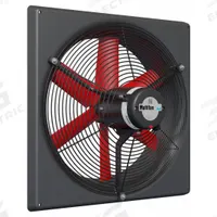 Exhaust Fan: Direct Drive, 18 in Blade, 1/4 hp, 3,740 cfm, 120V AC, 1 ph, Totally Enclosed (MPN V4E45K2M71100). Key specifications — Assembled: Assembled; Brand: MULTIFAN; Nameplate Voltage: 120V AC; Frame Material: Fiberglass; Guard Type: Intake; Method of Construction: Cast; Motor Type: Permanent Split Capacitor; Motor Insulation: Class F.