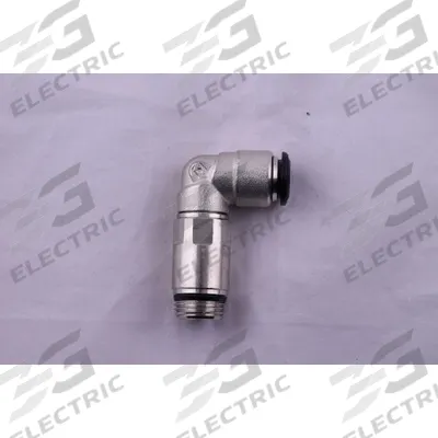 AIGNEP USA Push-Fit Elbow Fitting: 6 mm OD x 1/8 in Pipe Size - Nickel-Plated Brass Tube Fittings