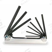 EKLIND Hex Key Set: 1 - 5 Pieces, Fold-Up Hex, Folding, SAE, Std End, Short, 1 Pieces, Black Oxide (MPN 20911). Key specifications — attr1205553: Not Tether Capable; attr1205554: EKLIND; attr1205568: Black Oxide; attr1293176: 1 - 5 Pieces.