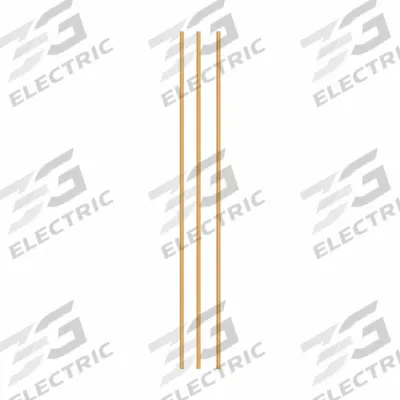 BERNZOMATIC Brazing Alloy: Phos Copper, 0%, BCuP-2, 1/8 in x 12 in, Bare - Phos-Copper Brazing Alloys