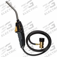 BERNZOMATIC Torch Kit: Swirl Flame, Instant On-Off, Fixed Tip (MPN 384401). Key specifications — Brand: BERNZOMATIC; Manufacturer Part Number: 384401; Compatible Fuel Type: Propane; Flame Adjustment: Adjustable Flame; Tip Type: Fixed Tip.
