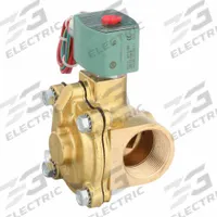 REDHAT Solenoid Valve: 2-Way, Normally Closed, 1 1/4 in Pipe Size, 220V AC/240V AC, Watertight (MPN 8210G008LF 240/60,220/50). Key specifications — Pipe Size: 1-1/4 in; Voltage: 240V AC; Brand: REDHAT; Coil Enclosure: Watertight.
