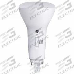 GE LAMPS LED Bulb Plug In: Type A, 2-Pin (G24d), R25, LED, 2700K/3000K/3500K/4000K, 10.5 W Watt (MPN LED11G24d-V/8SC-4PK). Key specifications — Brand: GE LAMPS; Bulb Designation: LED11G24D-V/8SC; Dimmable: No; Color Temperature: 2700K.