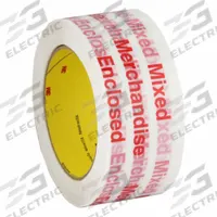 SCOTCH Packing Tape: 2 in Imperial Tape Wd, 328 ft Imperial Tape Lg, 1.9 mil Tape Thick (MPN 3775). Key specifications — Product Type: Preprinted Messaging Packing Tape; Brand: SCOTCH; Tape Series: 3775.
