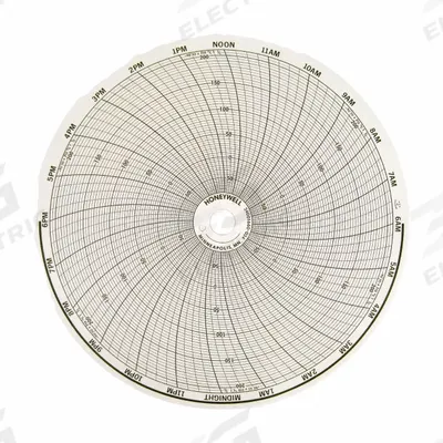 Honeywell Circular Paper Chart: Honeywell, -90°C to 210°C, BN 24001660-034, Honeywell - Circular Charts Compatible with Honeywell