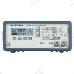 B&K PRECISION Signal Generator: Sweep Function, DDS Function Generator, +/-1 dB to 12 MHz, LCD (MPN 4013B). Key specifications — attr1048887: B&K PRECISION; attr1058046: +/-1 dB to 12 MHz; attr1058045: 10 mVpp to 10 Vpp (into 50 ohm); attr1048885: 4013B; attr1048893: Power Cord; attr1048906: Less Than 20 nsec (10%-90%) at Full Amplitude Into 50 ohm; attr1048913: 0.01% +/-0.186 Hz.