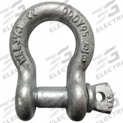 APPROVED VENDOR Anchor Shackle: Anchor Shackle, 6,500 lb Working Load Limit, Carbon Steel, Silver (MPN 55AY09). Key specifications — Body Color: Silver; Brand: APPROVED VENDOR.