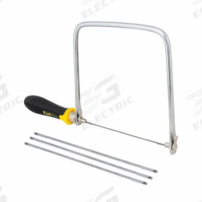 STANLEY Coping Saw: 6 1/2 in Blade Lg, Steel, 13 in Overall Lg, 6 - Coping Saws
