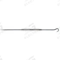 MOODY TOOL Scriber: ESD-Safe, Curved, Round, Aluminum, Knurled, Nonmagnetic, Permanent Tip, Steel (MPN 51-1511). Key specifications — attr940546: Hook; attr940534: MOODY TOOL; attr940537: Aluminum; attr940541: Scriber; attr940543: Steel; attr982734: ESD-Safe.