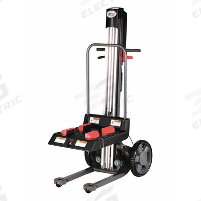 MAGLINER Platform Lift Truck: 350 lb, 18 in L x 18 in W Platform, 36 in L x 22 in W x 48 in H - Modular Electric-Lift & Manual-Push Platform Lift Trucks with Workbench