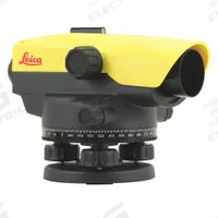 LEICA NA Automatic Level: Leveling Screws/Top Mounted Vial, 24X, 35 9/16 mm Aperture, 7 ft @ 330 ft (MPN NA524). Key specifications — attr939412: ±1/2 in @ 15 ft; attr939417: 7 ft @ 330 ft; attr934739: LEICA NA; attr939423: Case.