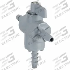 APPROVED VENDOR Manual Three-Way Ball Valve: 1/4 in, PVC, L Flow, Barb x Barb x Barb, One-Piece (MPN 6903290). Key specifications — Brand: APPROVED VENDOR; Handle: Lever.