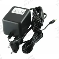 APPROVED VENDOR Plug-In Charger: 230V AC, 15V DC, 1 A Output Current, European Country Plug (MPN 11Y734). Key specifications — Input Voltage: 230V AC; Country Plug Style: European; Output Plug Inside Polarity: Negative; Output Voltage: 15V DC; Regulated: Unregulated; Tip Size: 2.1 x 5.5 x 10 mm; Brand: APPROVED VENDOR.