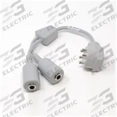 CREST HEALTHCARE SUPPLY Type Y Adapter: Compatible with Call Cord/Pillow Speaker, ABS Plastic (MPN CA32X00N2-01). Key specifications — Manufacturer Part Number: CA32X00N2-01; Color: Gray; Brand: CREST HEALTHCARE SUPPLY; Call Station Type: Type Y Adapter; Material: ABS Plastic; Compatible Product Type: Call Cord/Pillow Speaker; Part Type: Electrical Cables & Adapters.