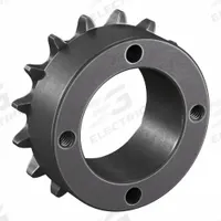 TSUBAKI Sprocket: For 40 Chain, 16 Teeth, 2.563 in Pitch Dia, 2.814 in Outside Dia, Steel (MPN 40H16). Key specifications — Brand: TSUBAKI; Required Bushing Series: H1.