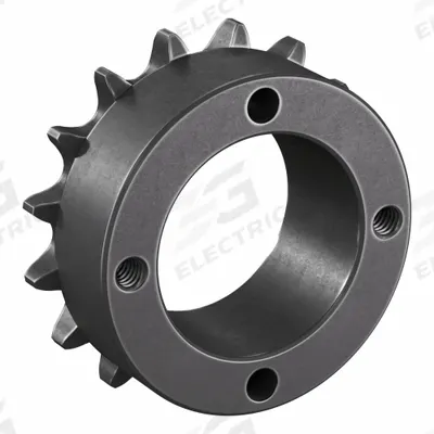 TSUBAKI Sprocket: For 40 Chain, 16 Teeth, 2.563 in Pitch Dia, 2.814 in Outside Dia - Size 40 Bushed-Bore Roller Chain Sprockets