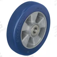 APPROVED VENDOR Caster Wheel: 4 7/8 in Wheel Dia., 2 1/8 in Wheel Wd, Polyurethane, Aluminum, Std (MPN ALBS 127/20K-BB0.5). Key specifications — Brand: APPROVED VENDOR; Wheel/Tread Color: Blue.